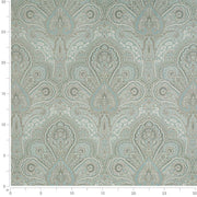 Charlotte - D3298 - Aqua Flora - Fabric by the Yard - D3298 - D3298_Ruler