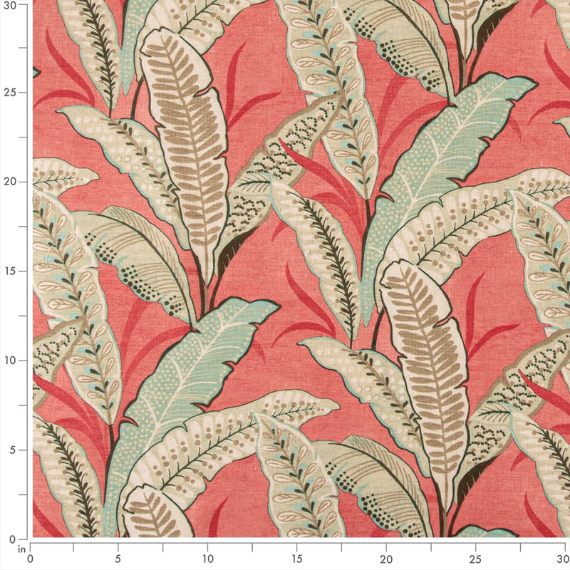 Charlotte - D3305 - Coral - Fabric by the Yard - D3305 - D3305_Ruler