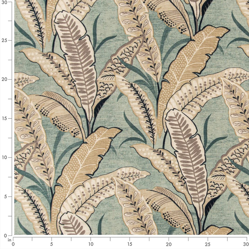 Charlotte - D3308 - Aqua - Fabric by the Yard - D3308 - D3308_Ruler