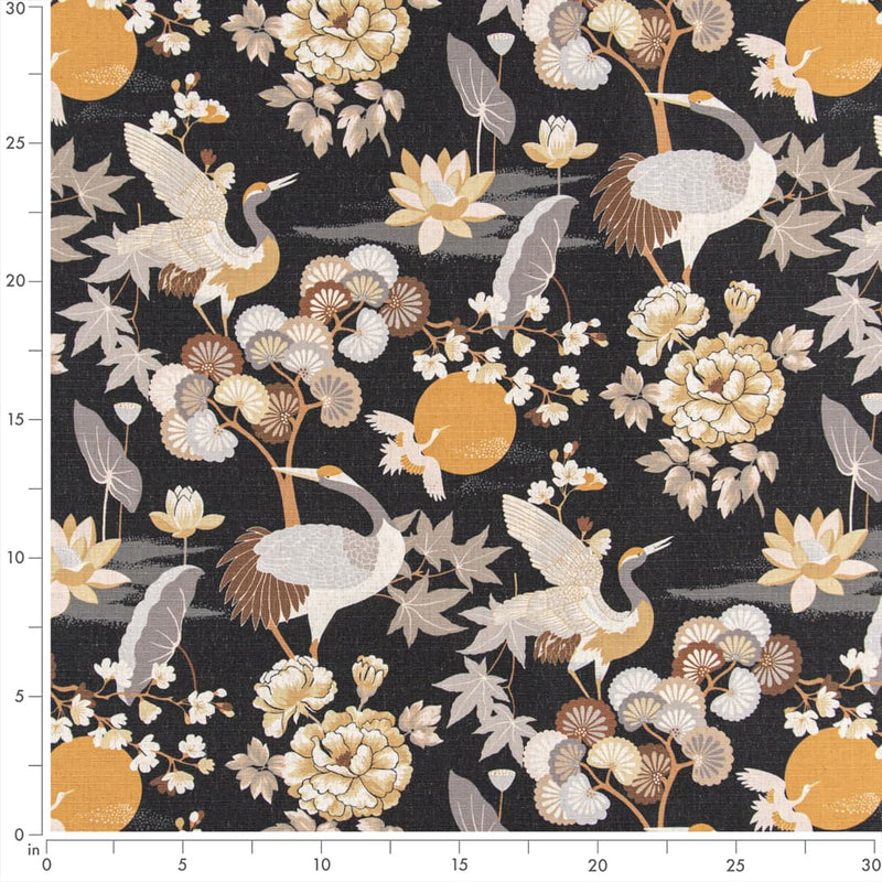 Charlotte - D3316 - Noir - Fabric by the Yard - D3316 - D3316_Ruler