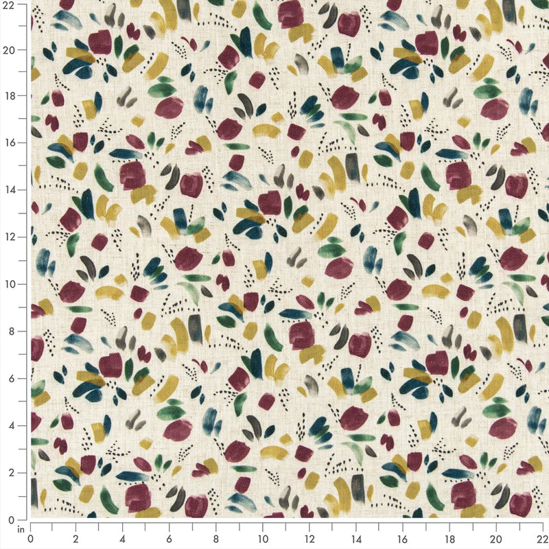 Charlotte - D3329 - Berry - Fabric by the Yard - D3329 - D3329_Ruler