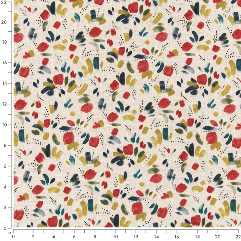 Charlotte - D3332 - Raspberry - Fabric by the Yard - D3332 - D3332_Ruler