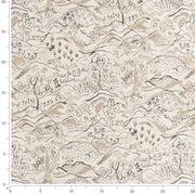 Charlotte - D3334 - Fawn - Fabric by the Yard - D3334 - D3334_Ruler