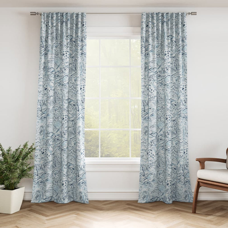 Charlotte - D3335 - Indigo - Fabric by the Yard - D3335 - D3335_Drapery