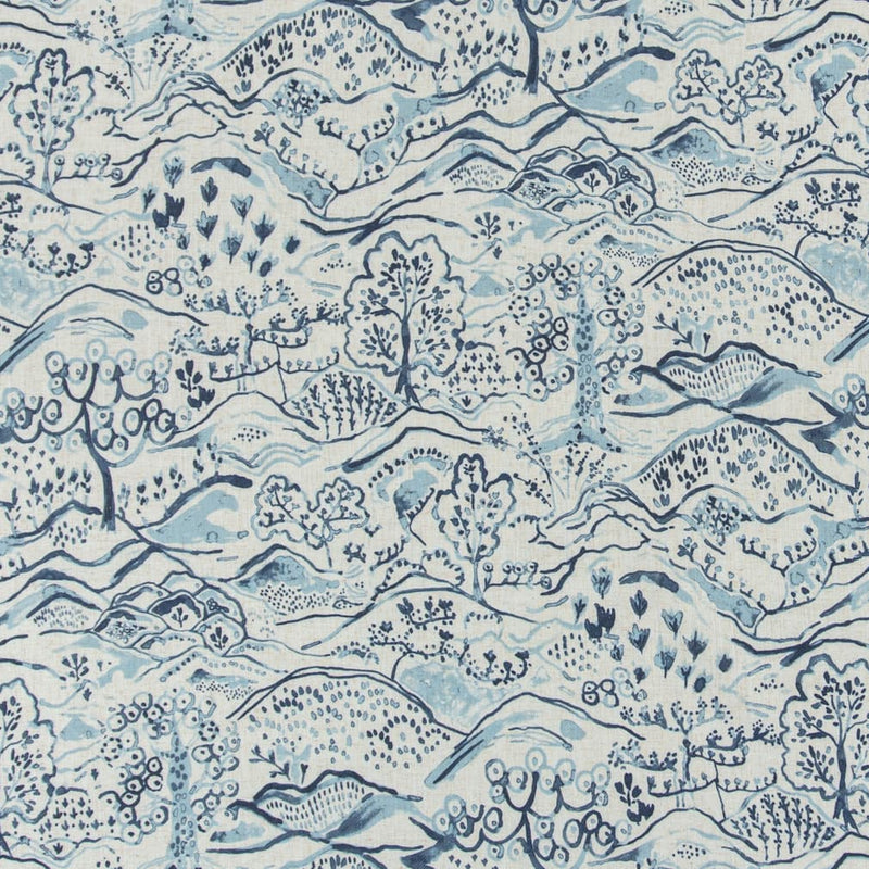 Charlotte - D3335 - Indigo - Fabric by the Yard Indigo
