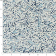Charlotte - D3335 - Indigo - Fabric by the Yard - D3335 - D3335_Ruler