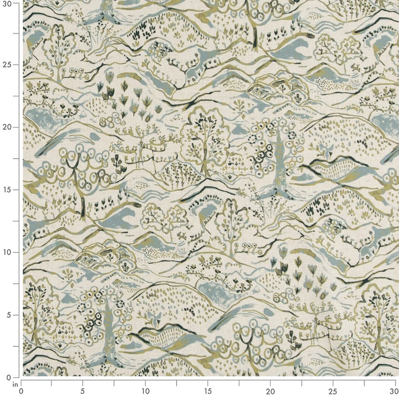 Charlotte - D3336 - Fern - Fabric by the Yard - D3336 - D3336_Ruler