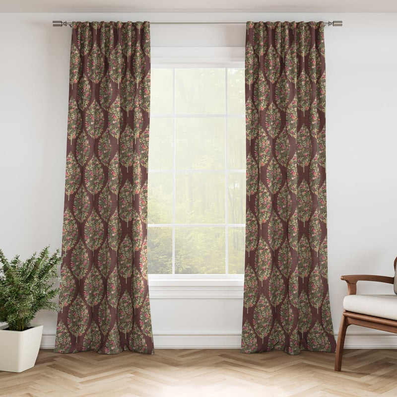 Charlotte - D3340 - Wine - Fabric by the Yard - D3340 - D3340_Drapery