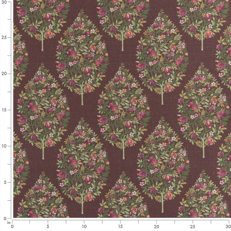 Charlotte - D3340 - Wine - Fabric by the Yard - D3340 - D3340_Ruler