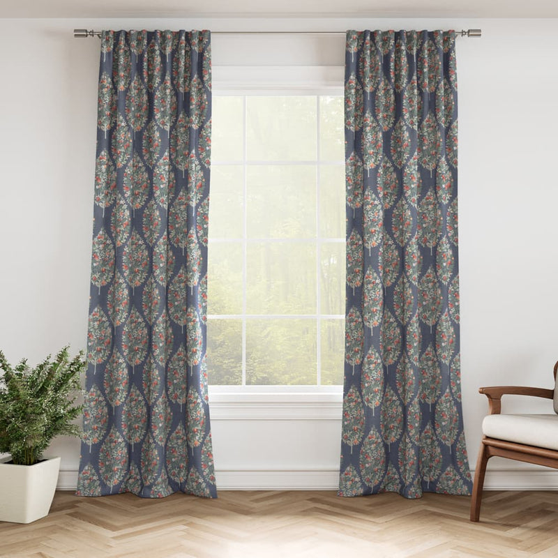 Charlotte - D3341 - Navy - Fabric by the Yard - D3341 - D3341_Drapery