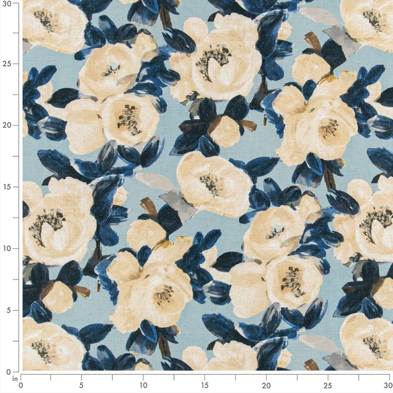 Charlotte - D3344 - Bluebell - Fabric by the Yard - D3344 - D3344_Ruler