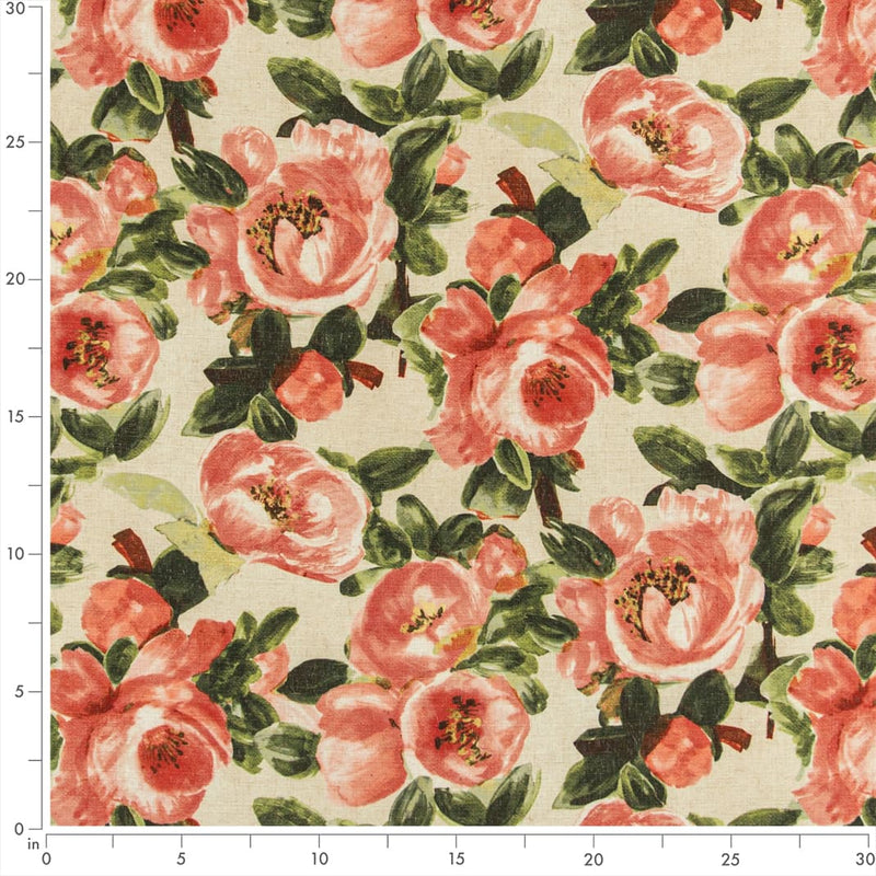 Charlotte - D3345 - Rose - Fabric by the Yard - D3345 - D3345_Ruler