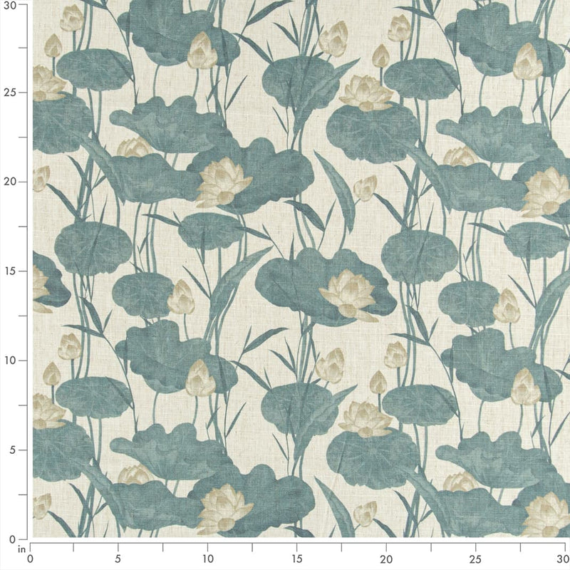 Charlotte - D3347 - Lagoon - Fabric by the Yard - D3347 - D3347_Ruler