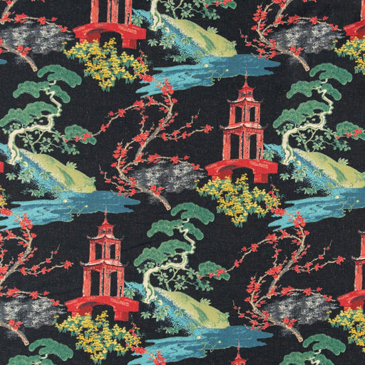 Charlotte - D3350 - Ebony - Fabric by the Yard Ebony