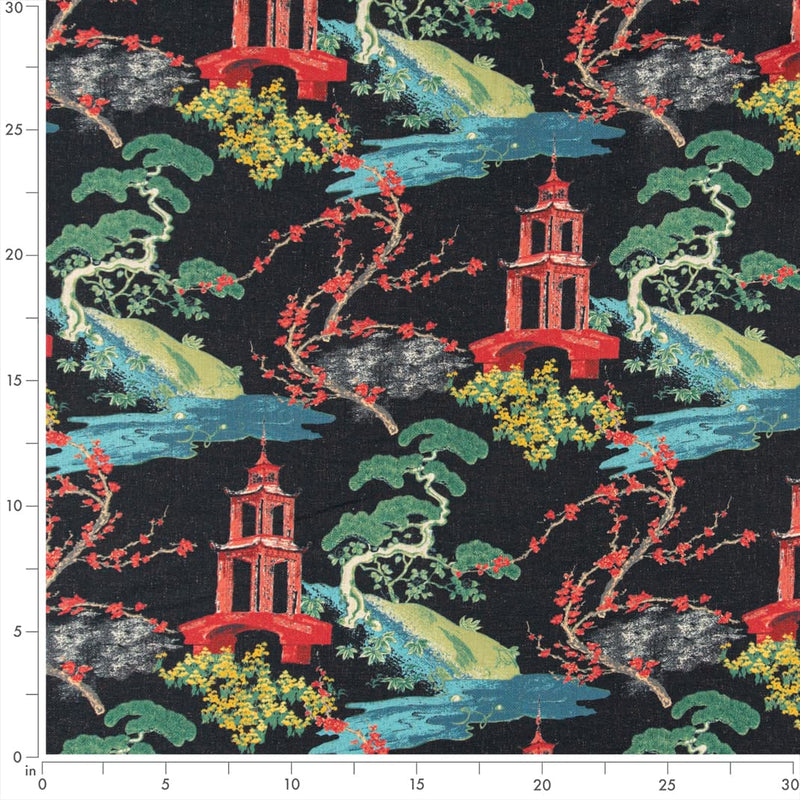 Charlotte - D3350 - Ebony - Fabric by the Yard - D3350 - D3350_Ruler
