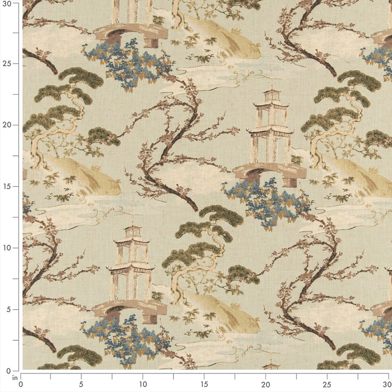 Charlotte - D3351 - Seafoam - Fabric by the Yard - D3351 - D3351_Ruler