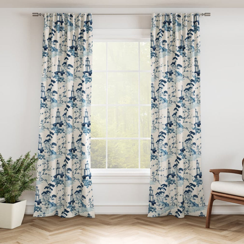 Charlotte - D3352 - Sapphire - Fabric by the Yard - D3352 - D3352_Drapery