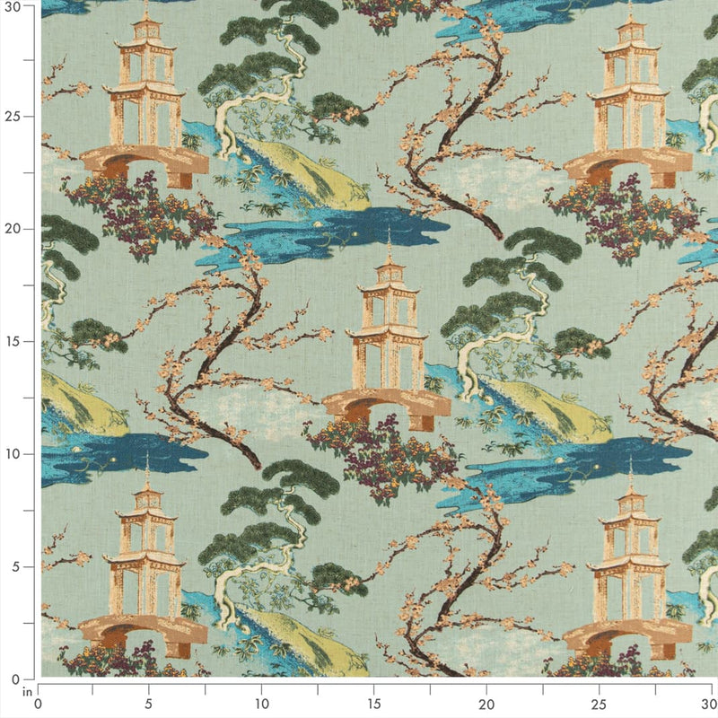 Charlotte - D3355 - Seaspray - Fabric by the Yard - D3355 - D3355_Ruler