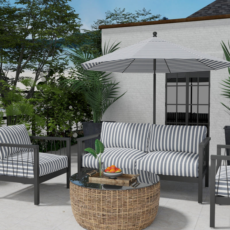 Charlotte - D3472 - Tiki Navy - Fabric by the Yard - D3472 - D3472_Furniture