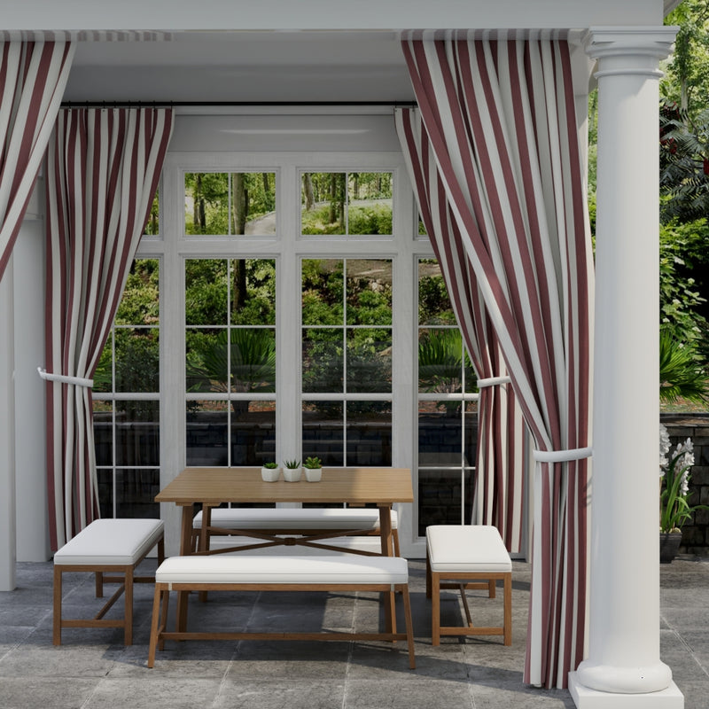 Charlotte - D3480 - Cabana Wine - Fabric by the Yard - D3480 - D3480_Drapery