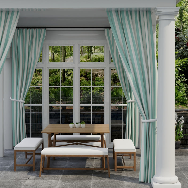 Charlotte - D3483 - Cabana Glacier - Fabric by the Yard - D3483 - D3483_Drapery