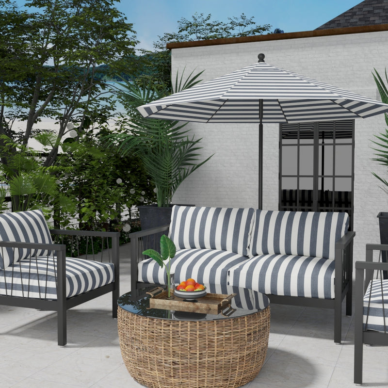 Charlotte - D3487 - Cabana Navy - Fabric by the Yard - D3487 - D3487_Furniture