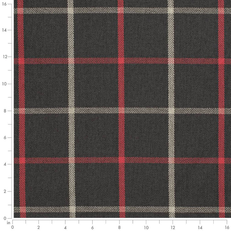 Charlotte - D3504 - Oxblood - Fabric by the Yard - D3504 - D3504_Ruler