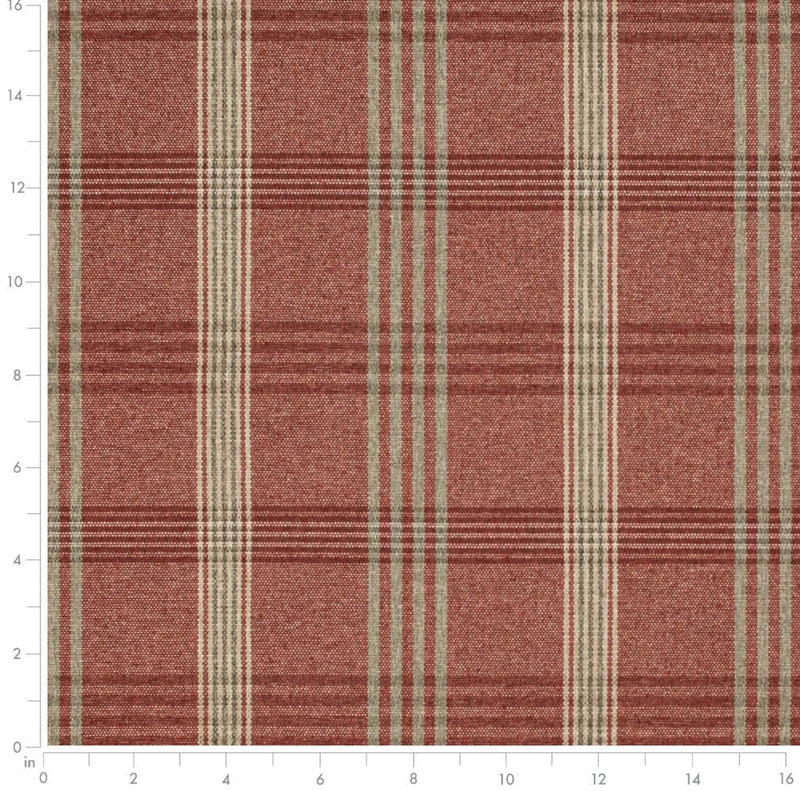 Charlotte - D3525 - Brick - Fabric by the Yard - D3525 - D3525_Ruler