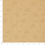 Charlotte - D3550 - Gold Floral - Fabric by the Yard - D3550 - D3550_Ruler