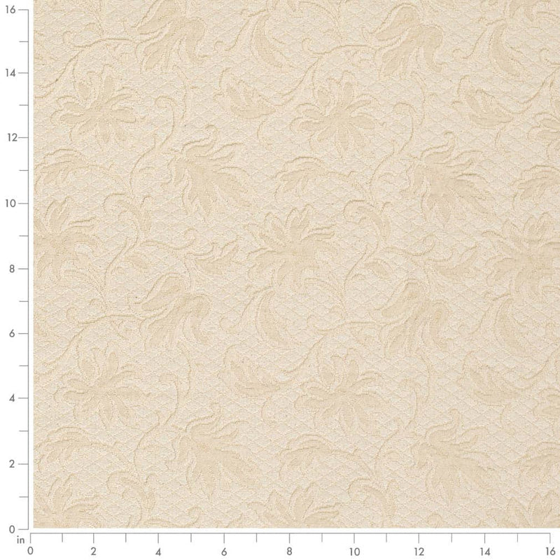 Charlotte - D3552 - Cream Floral - Fabric by the Yard - D3552 - D3552_Ruler