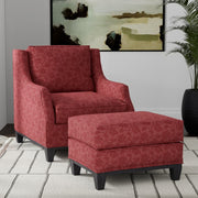 Charlotte - D3553 - Red Floral - Fabric by the Yard - D3553 - D3553_Furniture