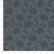 Charlotte - D3554 - Indigo Floral - Fabric by the Yard - D3554 - D3554_Ruler