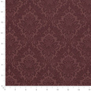 Charlotte - D3565 - Merlot Damask - Fabric by the Yard - D3565 - D3565_Ruler