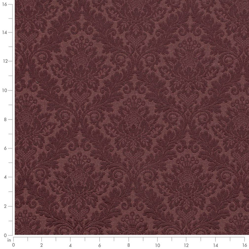 Charlotte - D3565 - Merlot Damask - Fabric by the Yard - D3565 - D3565_Ruler