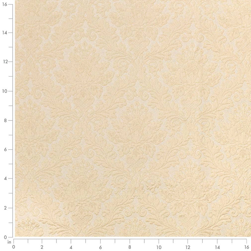 Charlotte - D3566 - Cream Damask - Fabric by the Yard - D3566 - D3566_Ruler