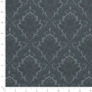 Charlotte - D3568 - Indigo Damask - Fabric by the Yard - D3568 - D3568_Ruler