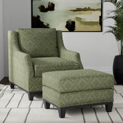 Charlotte - D3570 - Olive Damask - Fabric by the Yard - D3570 - D3570_Furniture