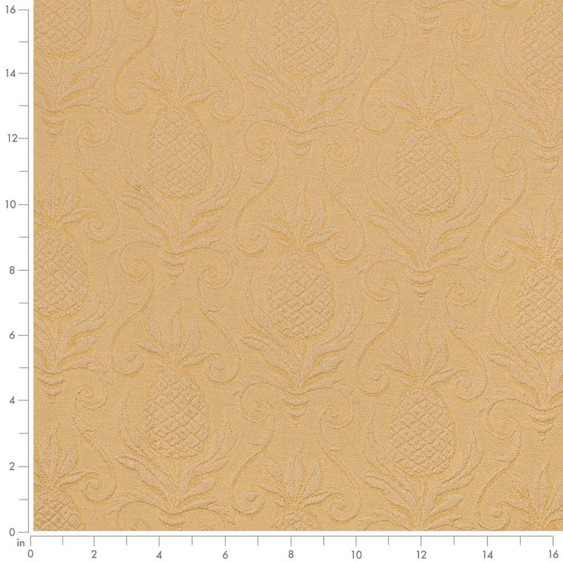 Charlotte - D3571 - Gold Pineapple - Fabric by the Yard - D3571 - D3571_Ruler
