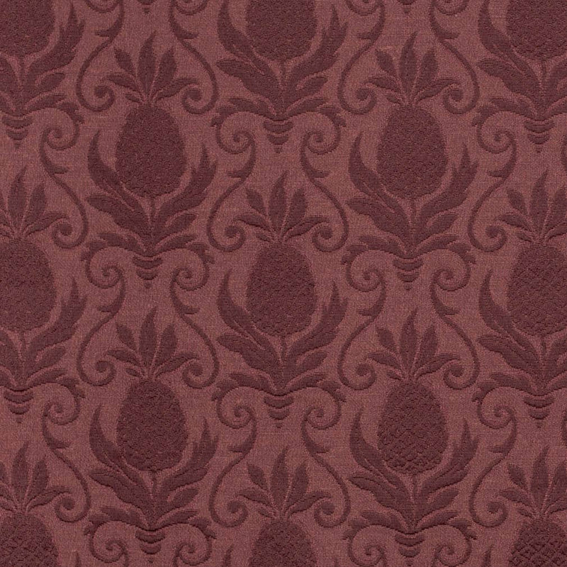 Charlotte - D3572 - Merlot Pineapple - Fabric by the Yard Merlot Pineapple