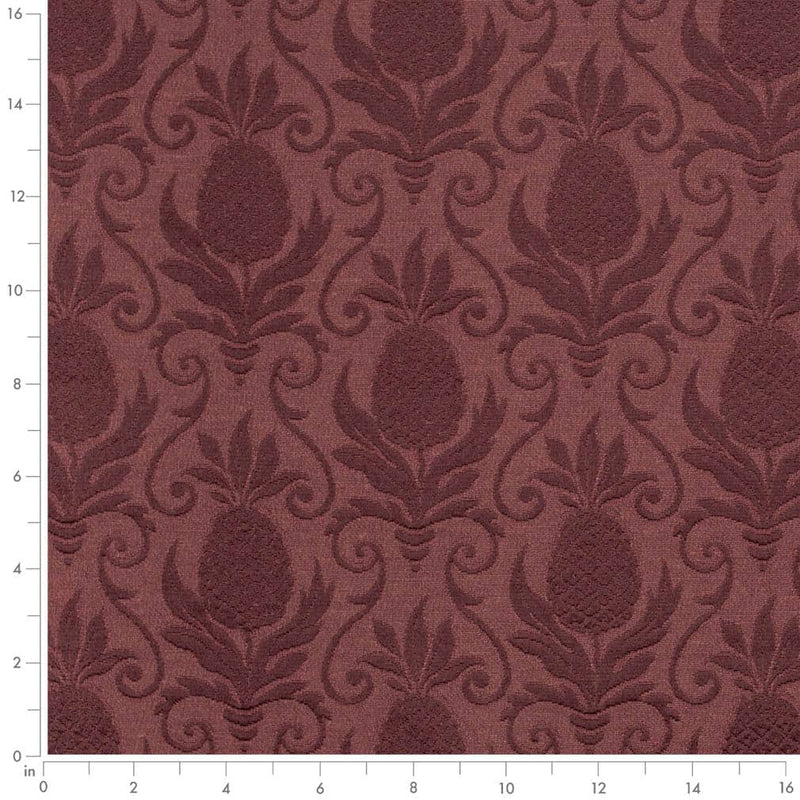 Charlotte - D3572 - Merlot Pineapple - Fabric by the Yard - D3572 - D3572_Ruler