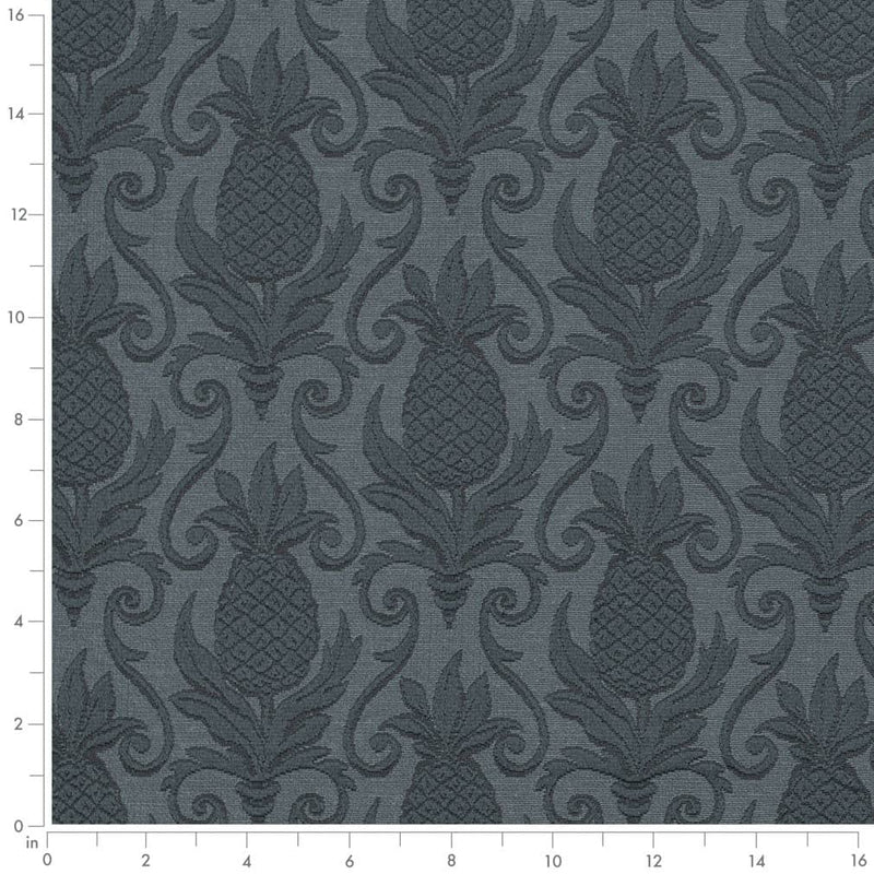 Charlotte - D3575 - Indigo Pineapple - Fabric by the Yard - D3575 - D3575_Ruler