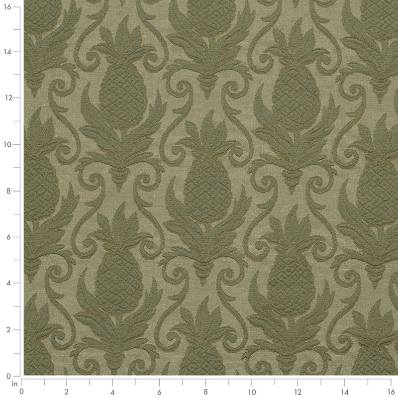 Charlotte - D3577 - Olive Pineapple - Fabric by the Yard - D3577 - D3577_Ruler