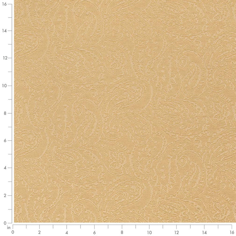 Charlotte - D3578 - Gold Paisley - Fabric by the Yard - D3578 - D3578_Ruler