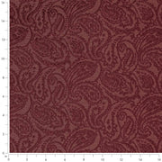 Charlotte - D3579 - Merlot Paisley - Fabric by the Yard - D3579 - D3579_Ruler