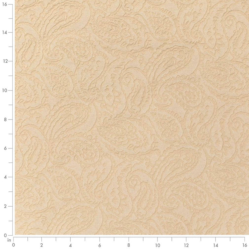 Charlotte - D3580 - Cream Paisley - Fabric by the Yard - D3580 - D3580_Ruler