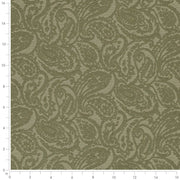 Charlotte - D3584 - Olive Paisley - Fabric by the Yard - D3584 - D3584_Ruler