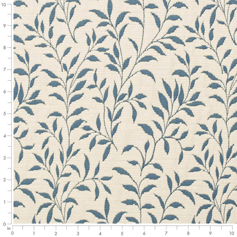 Charlotte - D3587 - Blue Vine - Fabric by the Yard - D3587 - D3587_Ruler