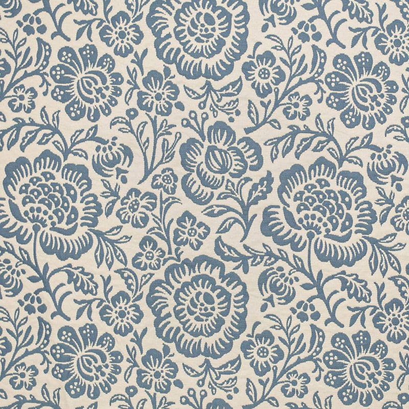 Charlotte - D3592 - Blue Bloom - Fabric by the Yard Blue Bloom