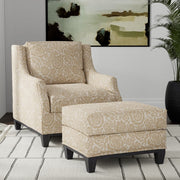 Charlotte - D3594 - Tan Bloom - Fabric by the Yard - D3594 - D3594_Furniture