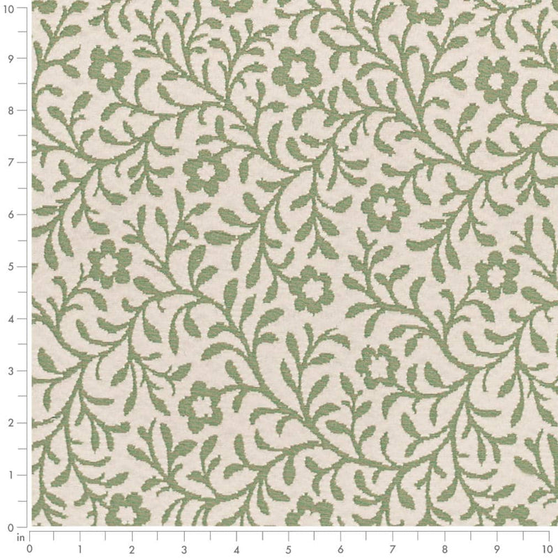 Charlotte - D3596 - Green Petite - Fabric by the Yard - D3596 - D3596_Ruler